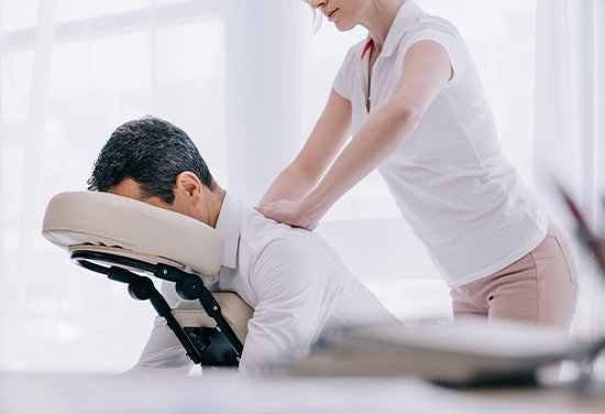 Corporate chair massage